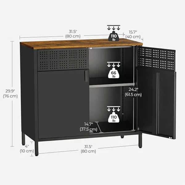 Metal Storage Cabinet in Home Setting