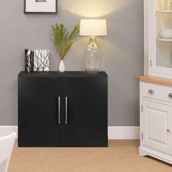 Modern Black Metal Bedroom Family Storage Cabinet