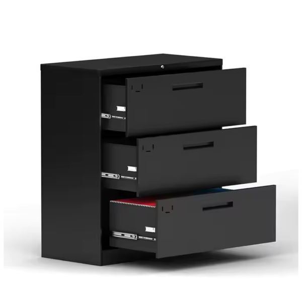 Modern Entryway Storage Cabinet with Stylish Shelves and Drawers - Image 3