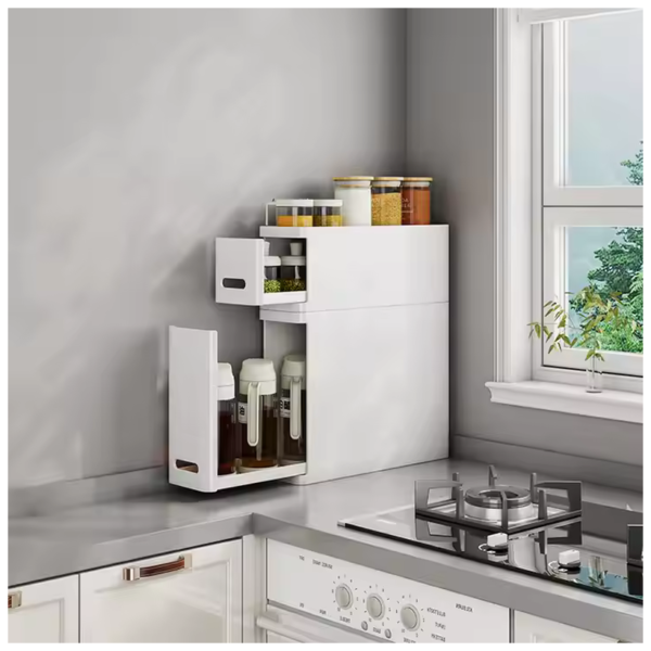 Multi-Purpose Corner Storage Cabinet for Efficient Organization - Image 3